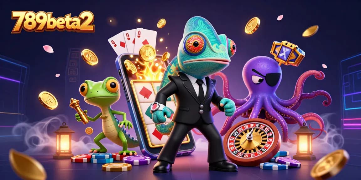Engage with 789beta2's vibrant casino world through a thrilling gaming scene full of dynamic characters and exciting elements.