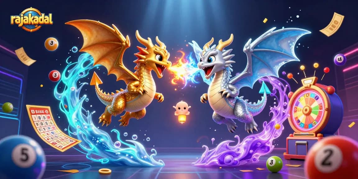 Raajakadal memicu keberuntungan dengan dragon dan bola lotre yang berwarna-warni.