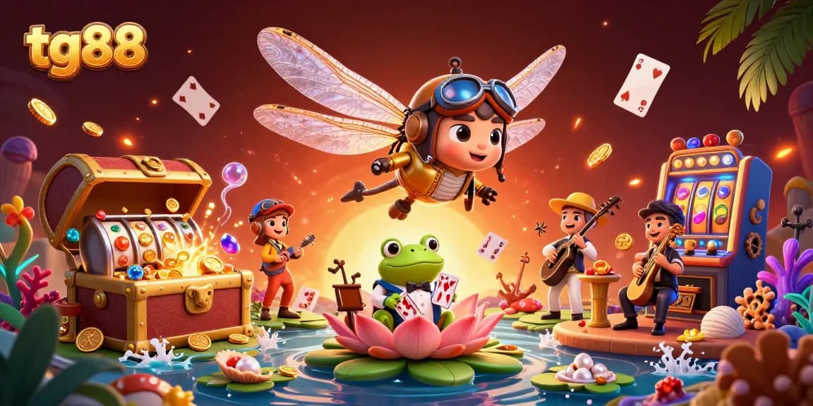 Experience thrilling gaming adventures with tg88 at the vibrant lily pad casino.