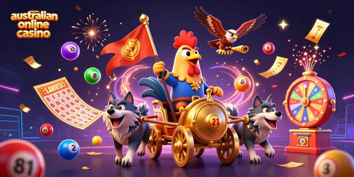 Experience thrilling action in an australian online casino with vibrant games and dynamic characters.