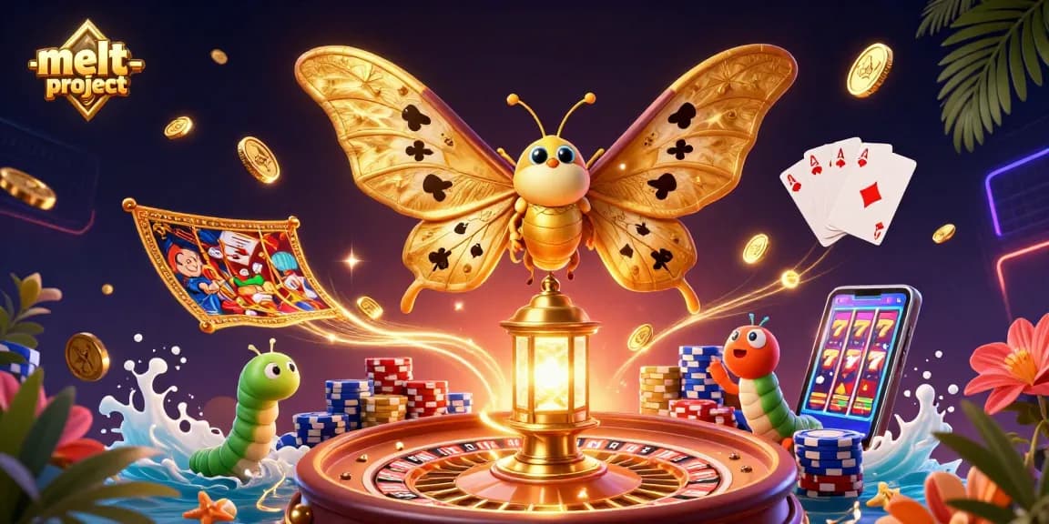 Experience the thrill of online gaming at melt-project's dynamic casino scene with vivid characters and riches.