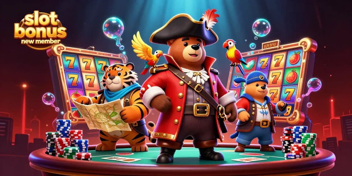 Experience the thrill of slot bonus new member with vivid 3D characters and exciting game elements.