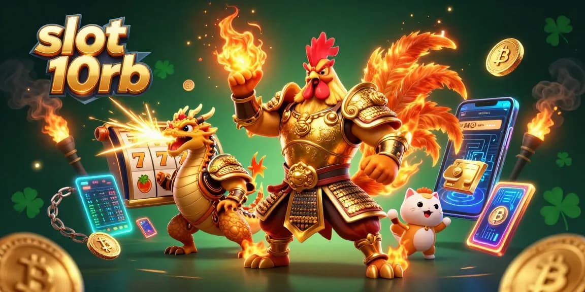 Engage in thrilling slot gameplay with slot 10rb, featuring dynamic 3D characters and vibrant casino elements.