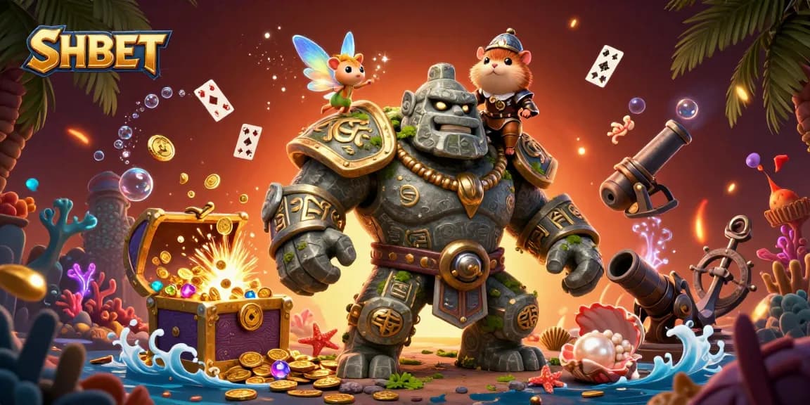 Experience thrilling gaming at SHBET with a vibrant, magical casino world featuring engaging characters and dazzling elements.