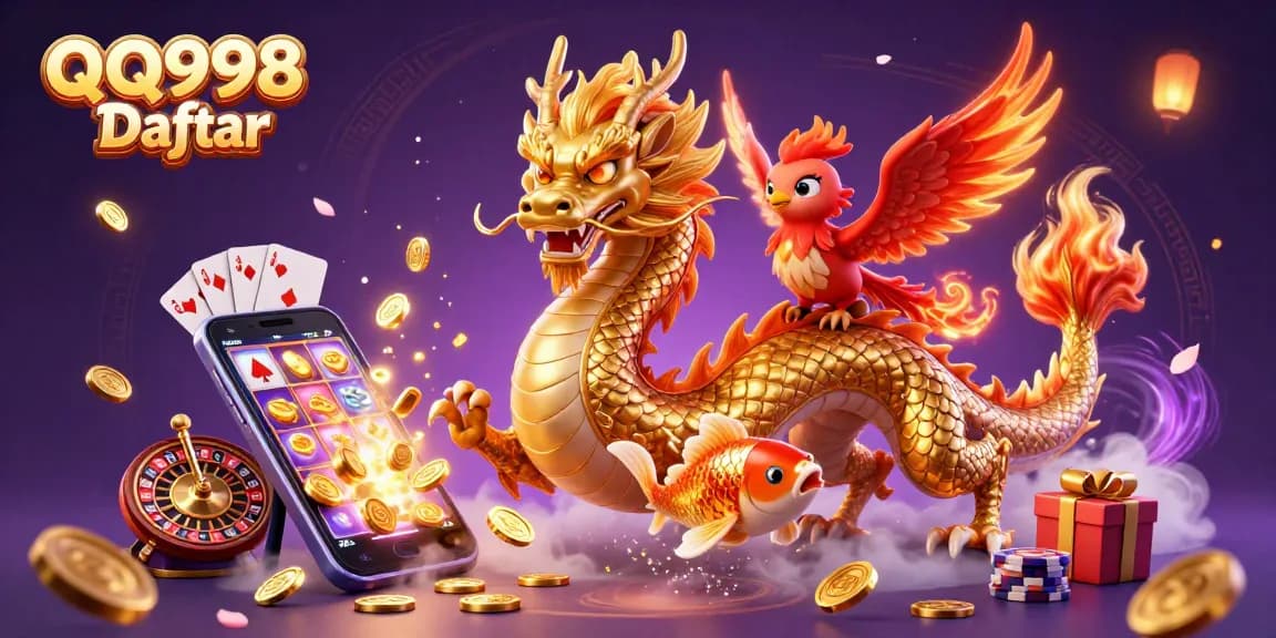 Experience QQ998 Daftar with an exciting dragon and phoenix, diving into gaming wins!