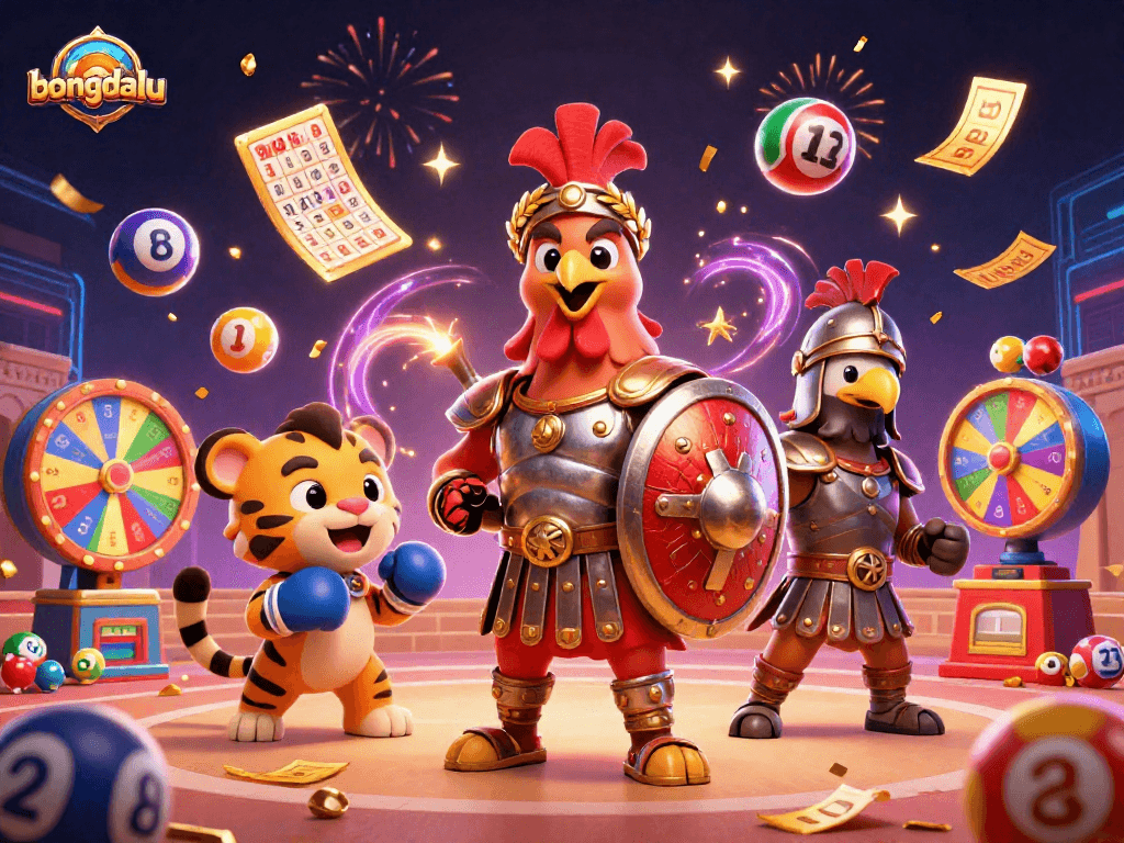 Engage in thrilling lottery gameplay at bongdalu with a vibrant, dynamic scene featuring colorful elements.