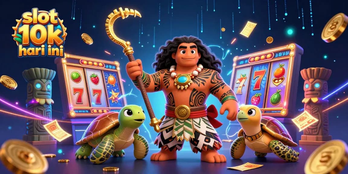 Experience slot 10k hari ini with vibrant casino action and thrilling slot game elements in 3D.