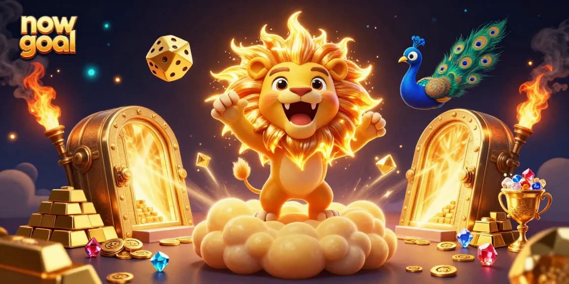 Place bets at now goal with real-time scores and vibrant gold-rich casino elements.