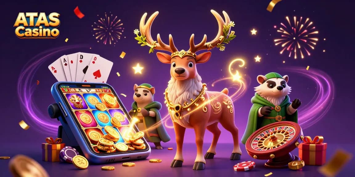 Play slots and win at ATAS Casino with exciting spins and vibrant game elements.