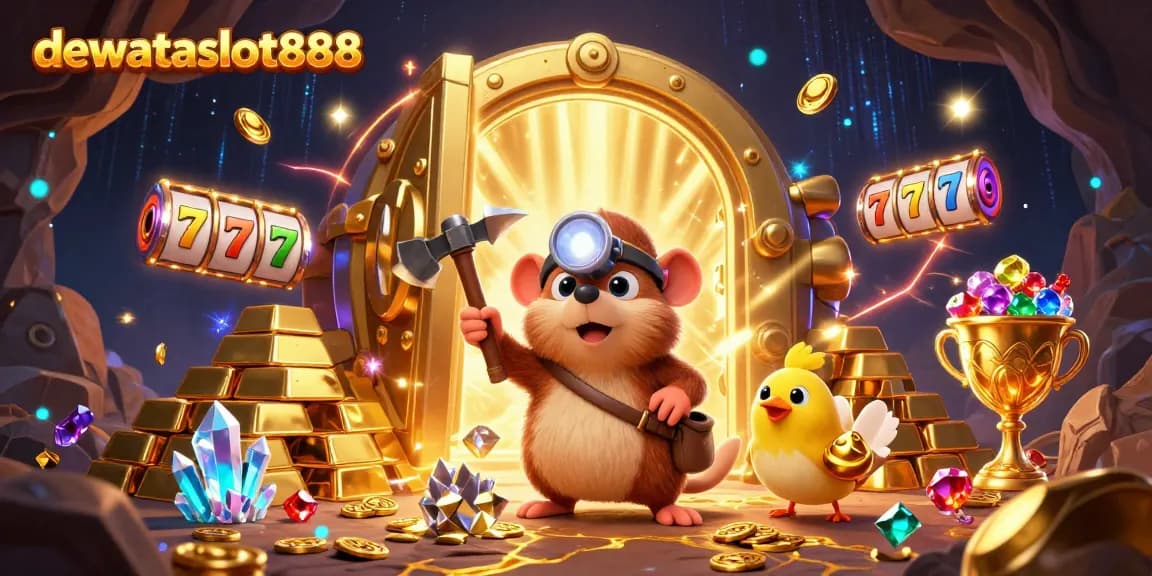 mainkan permainan slot gacor di dewataslot888 dengan mole penambang dan teman canary berkilauan