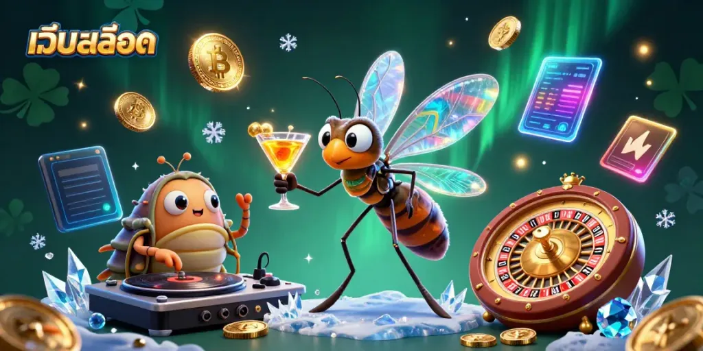 เล่นเกม เว็บสล็อต ด้วยมอสซิโตผู้มีชีวิตใหม่และดีเจไตรโลไบท์ในคาสิโน