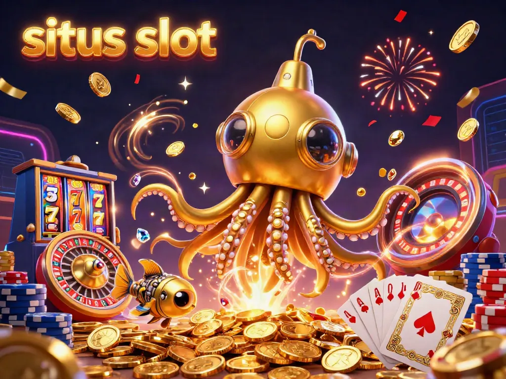 Menangkan jackpot di situs slot dengan ilustrasi 3D kraken yang memukau.