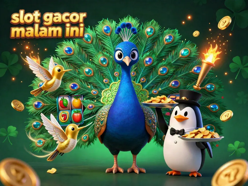 Genggam kemenangan dengan slot gacor malam ini di kasino, saksikan kemewahan emas dan simbol keberuntungan.
