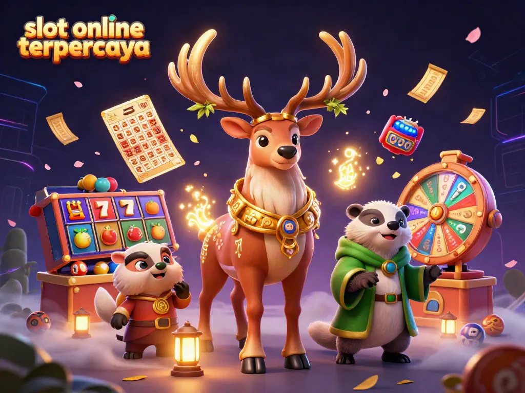 Menangkan jackpot di slot online terpercaya dengan simbol berwarna dan karakter menarik.
