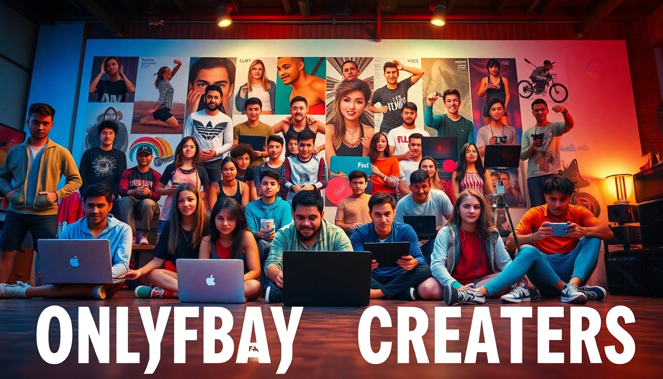 Discover OnlyFans Nearby Creators through a vibrant collage of diverse content creators across various niches.