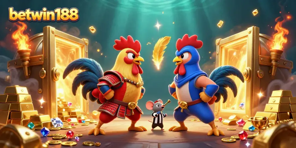 Rasakan keseruan betwin188 dengan ayam laga 3D dan efek visual berkilau.