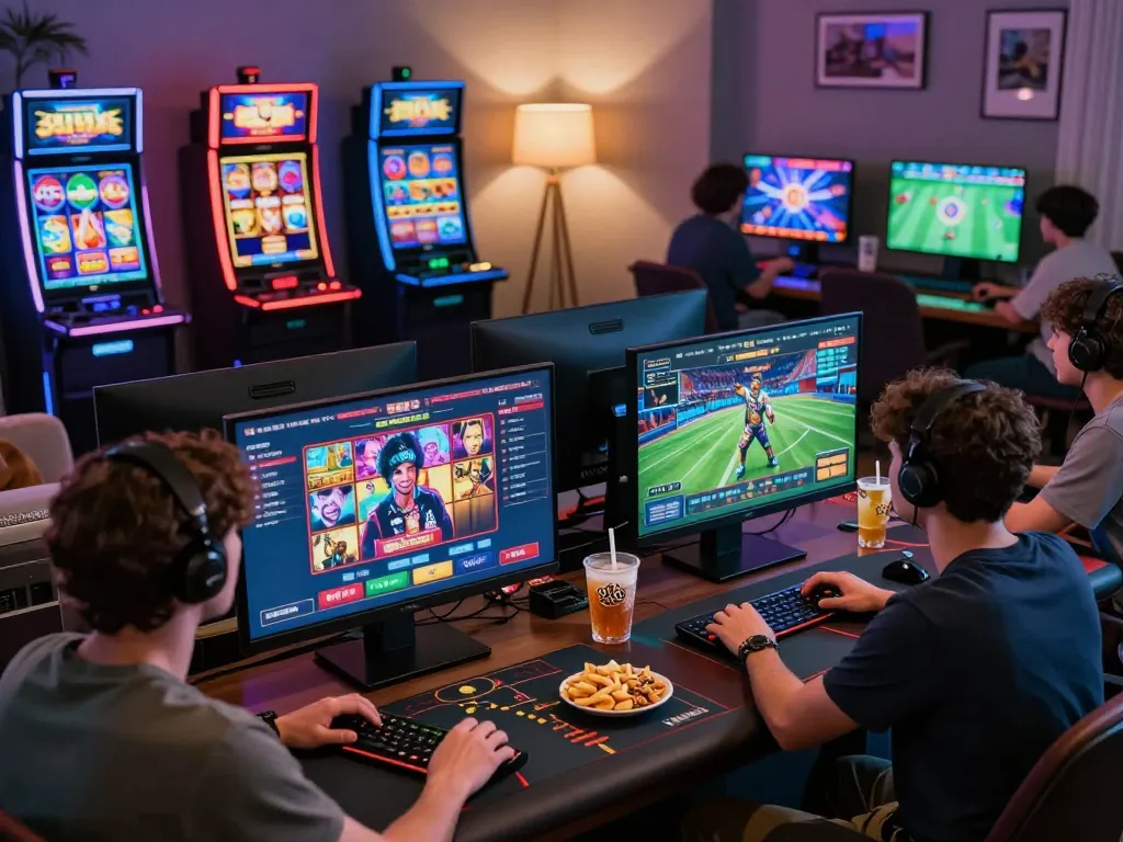 Exciting gaming experience on 88aa with players enjoying slots and live betting.