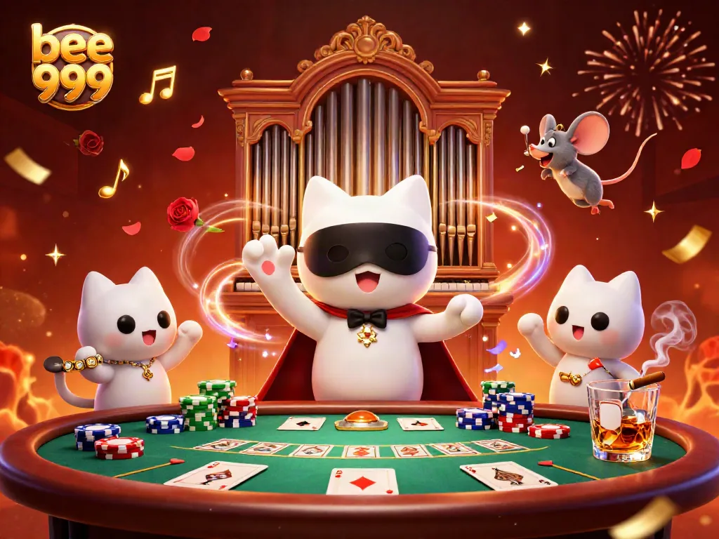 Experience thrilling gaming action at bee 999 with a captivating casino scene full of excitement.
