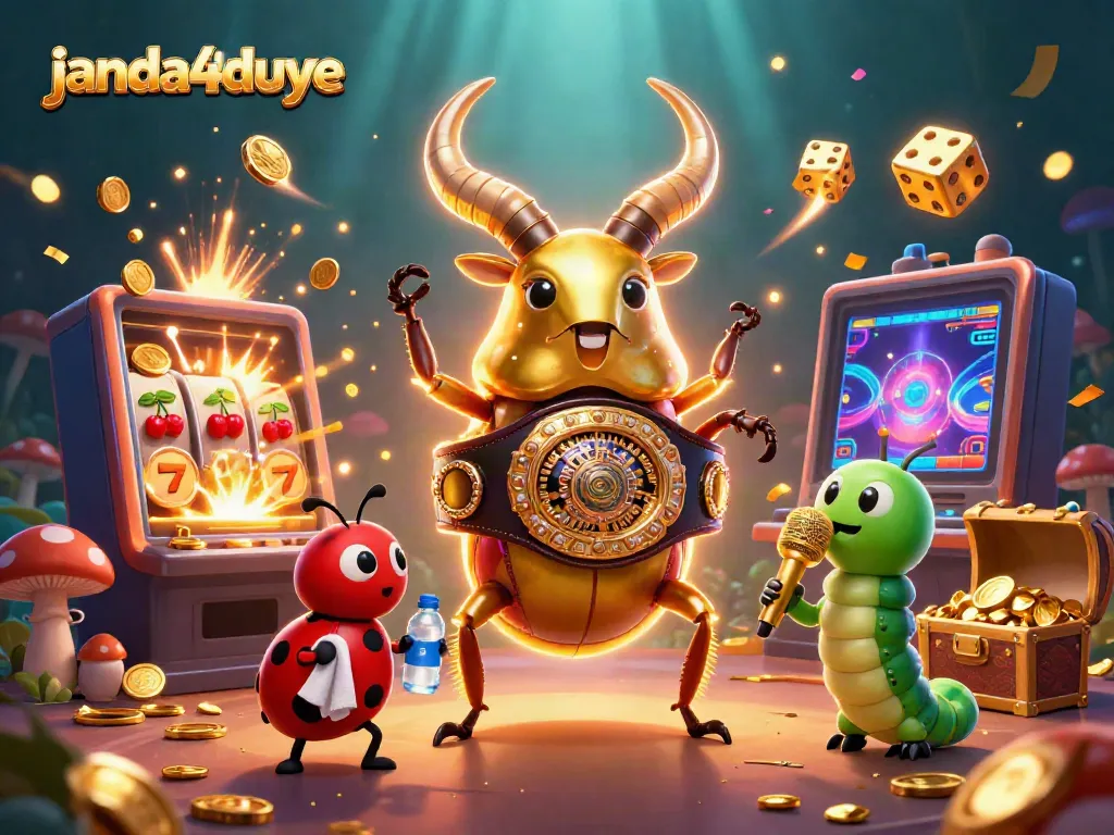 Janda4duye menghadirkan pengalaman bermain slot dengan bug besar dan jackpot berkilauan.