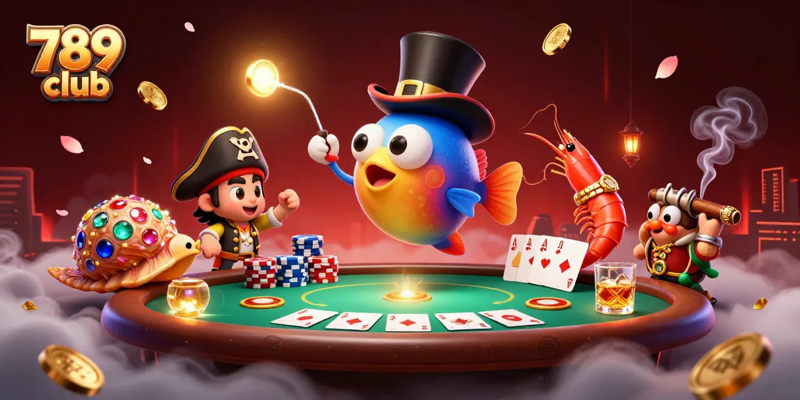 Engage in thrilling gameplay at 789 club with vibrant casino elements and 3D characters.