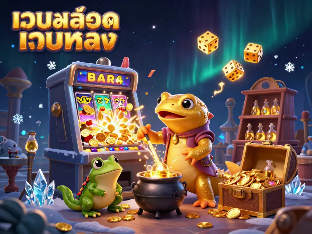 ภาพการ์ตูน 3D เว็บสล็อตเว็บตรง แสดงการสร้างสรรค์ของเล่นพนันด้านสล็อตในคาสิโนออนไลน์