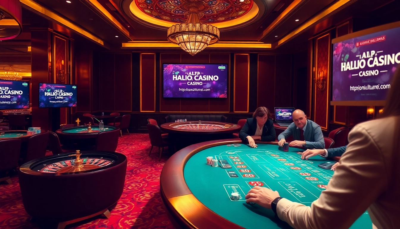 Win big at https://hanoiculturetravel.com/ in a luxurious casino filled with poker chips and roulette wheels.